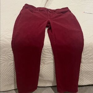 NYDJ Deep Red Boot Cut Jeans